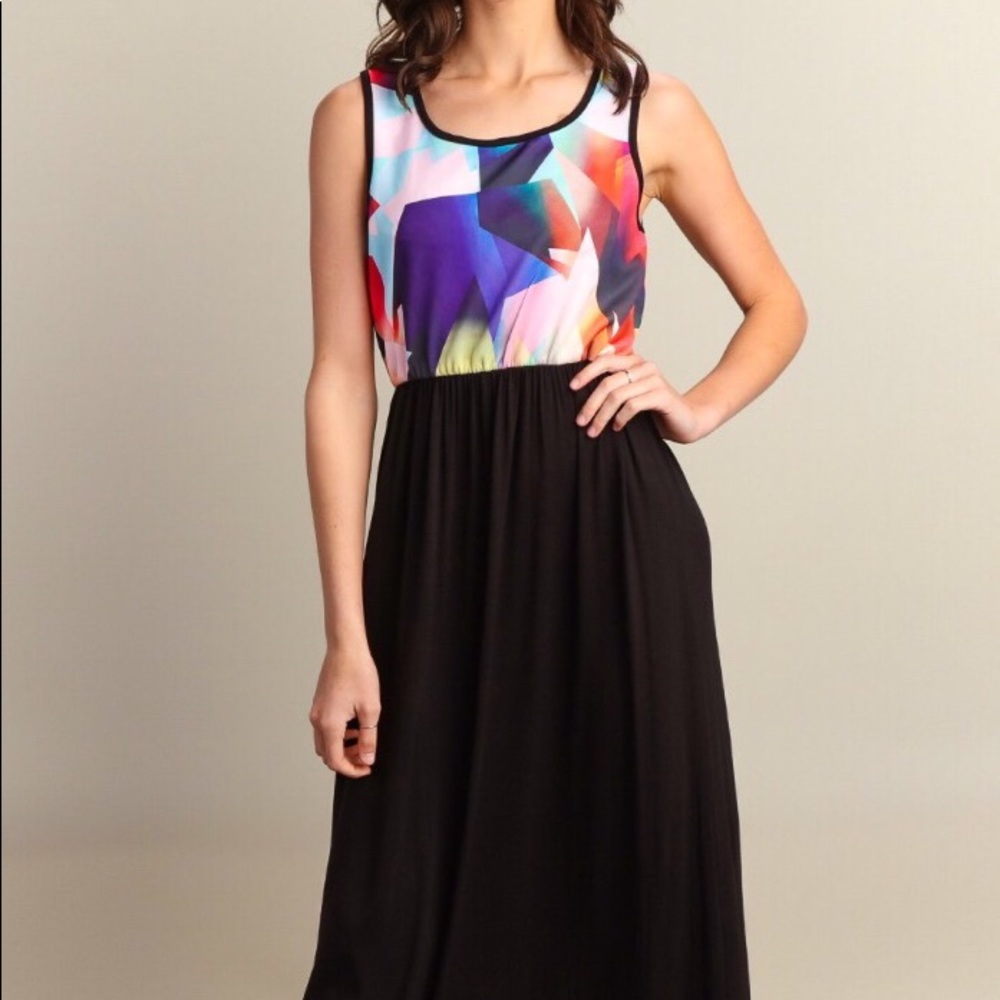 Color block Maxi Dress - Picture 2 of 3